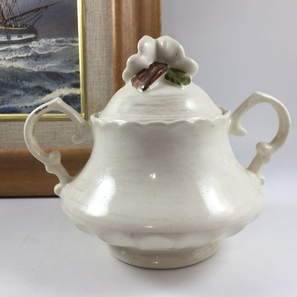 Fruit Basket by METLOX Poppytrail Vernon Cream and Sugar - Picture 4 of 8